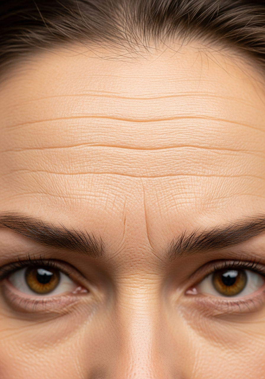 Before Botox treatment — Independence, MO patient showing forehead lines and glabellar 11s